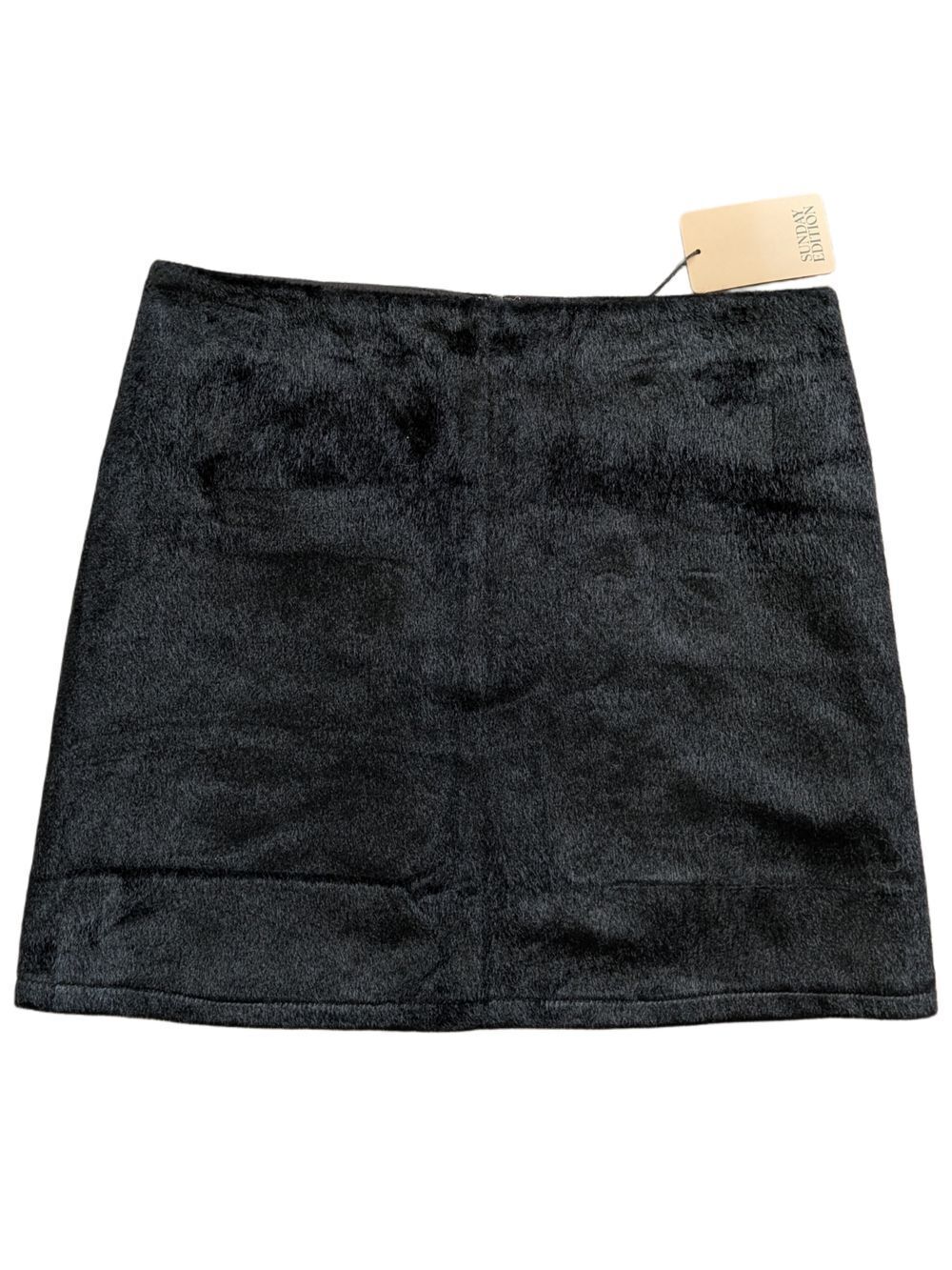 Sunday Best Womens Black Faux Fur Mini Skirt NWT Size Medium